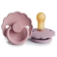 thumbnail image 1 of Chupete FRIGG Daisy de caucho natural para bebés de 6 a 18 meses, color rosa y lila, 1 of 9