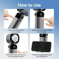 thumbnail image 6 of Portable Handheld Fan with Ice Cooling, 5 Speeds, Foldable for Desk or Neck, LED Display, for Travel Camping Outdoor, 3600mAh, 6 of 10