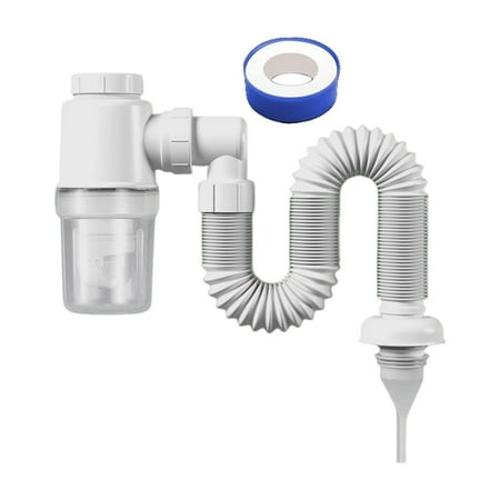 

Professional Sink Drain Pipe Set Adjustable Accs Replacement Shower Drain Drainage Tube Wash Basin Sink Drain Pipe for chen Sink Bathroom