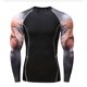 thumbnail image 3 of Camiseta de manga larga Rashguard para hombre, camisetas de BJJ, Muay Thai, camisetas de compresión de Jiu Jitsu y MMA, ropa deportiva, camisetas de boxeo para gimnasio, 3 of 5