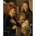 thumbnail image 2 of Jan Woutersz Stap 15x18 Gold Ornate Wood Frame and Double Matted Museum Art Print Titled - Office of the Steward (Office of the Notary) (C. 1636), 2 of 4