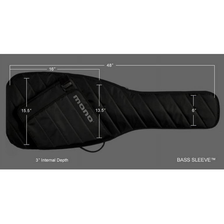 MONO Guitar Sleeve Bass Guitar Case Black - Walmart.com