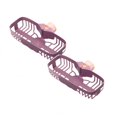 thumbnail image 1 of Oleegame 2PC Shower Soap Dish With Hook Sink Sponge Rack Stand Kitchen Faucet Storage Rack Sponge And Towel Rack Drain Basket Home Kitchen Cleaning Tools Purple, 1 of 4