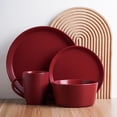 thumbnail image 3 of Stone Lain Michelle 32-Piece Dinnerware Set Stoneware, Red, 3 of 6