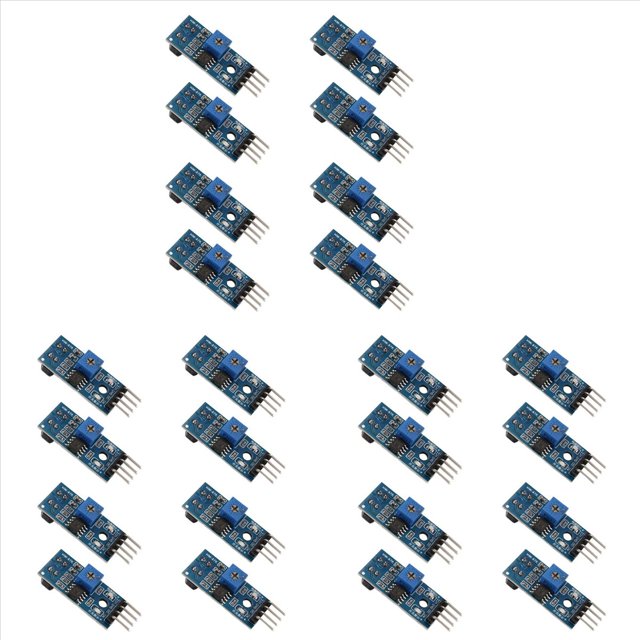 24 Piezas TCRT5000 Sensor Reflectante Infrarrojo Interruptor Fotoeléctrico IR Módulo de Seguimiento de Línea de Barrera para Smart Car Robot