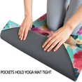 thumbnail image 3 of Pioneer Flower Floral Print Pattern Hot Yoga Mat Towel Non Slip for Hot Yoga - Quick-Drying Yoga Mat Cover with 4 Corner Pockets with Travel Bag - Hot Yoga Towel Non Slip 70"x26", 3 of 6