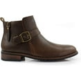 thumbnail image 2 of Ferro Aldo Dalton MFA606322 Brown Color Men's Ankle Boots With Zip Up Boot Design and Classic Buckle Detailing Dress Boots For Work or Casual Wear, 2 of 7