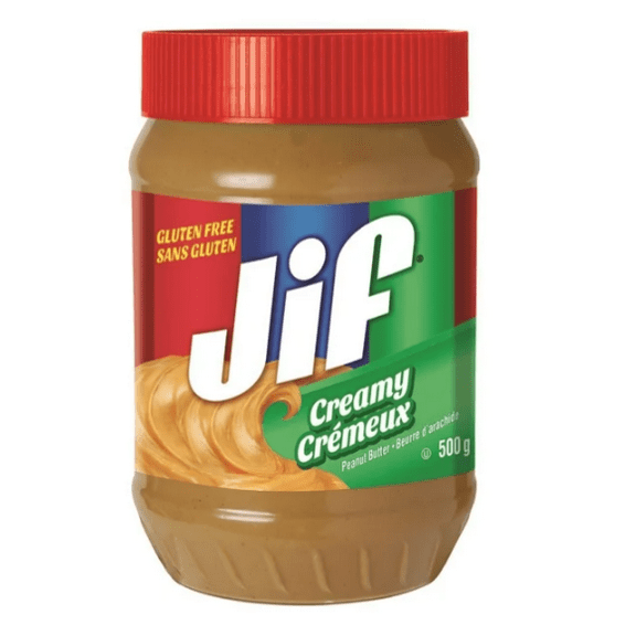 JIF 500 GRAM CREAMY PEANUT BUTTER