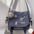 thumbnail image 2 of Bolso de mensajero retro para hombre, bolso de hombro ligero de gran capacidad, correa de hombro ajustable, 2 of 3