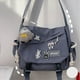 thumbnail image 3 of Bolso de mensajero retro para hombre, bolso de hombro ligero de gran capacidad, correa de hombro ajustable, 3 of 4