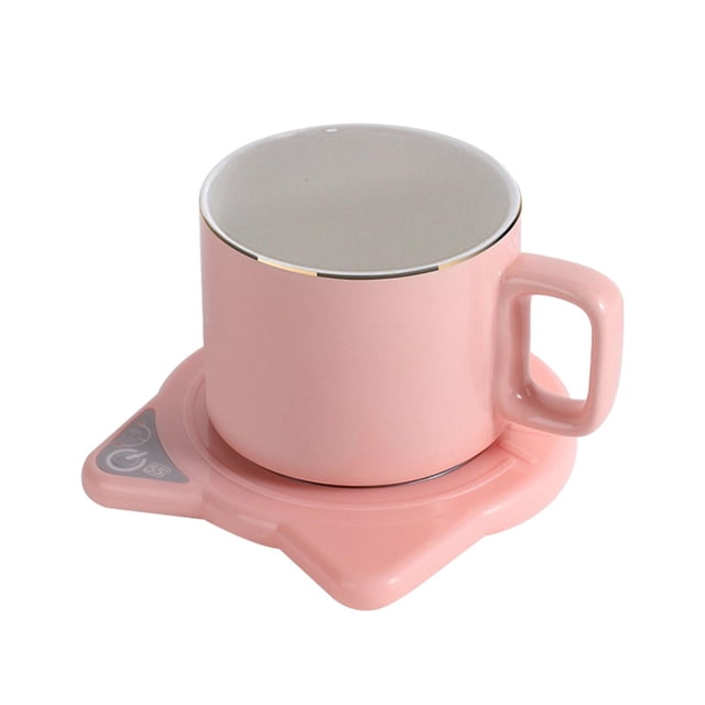 DOLITY Chauffe-Tasse Électrique USB sous-Verre Chauffe-Tasse Intelligent Rose