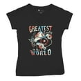 thumbnail image 5 of Greatest Country in the World Women's V-Neck T-shirt Cowgirl Cowboy Girlfriend Southwest Rodeo Country Western Rancher Tee, 5 of 7