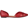 thumbnail image 3 of Women's Journee Collection Brandee Flat Red Faux Leather 12 M, 3 of 6