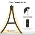 thumbnail image 5 of Ktaxon Heavy Duty Wooden Swing Frame, 1000LB Arc Top A-Frame Stand for Indoor & Outdoor, Black, 5 of 9