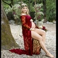 thumbnail image 2 of Womens under $10 2026 ! asdoklhq Maternity Dresses for Women Plus Size,Women Pregnants Photography Props Off Shoulders Lace Nursing Long Dress, 2 of 9