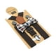 thumbnail image 2 of Conjunto de tirantes y pajarita para niños. Tirantes elásticos ajustables para pantalones infantiles, ideales para disfraces formales y fiestas de Café oscuro, 2 of 10