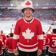 thumbnail image 4 of Jiibva Canada Flag Pattern Top Hat Sports Party Hat Independence Day Headwear for Festival Carnival Halloween Fancy Dress Accessory, 4 of 7