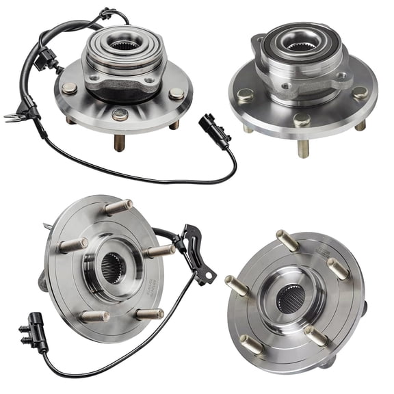 Detroit Axle - 5-Lug Front and Rear Wheel Bearing and Hubs Assembly for 2009-2020 Dodge Journey [w/ ABS]
