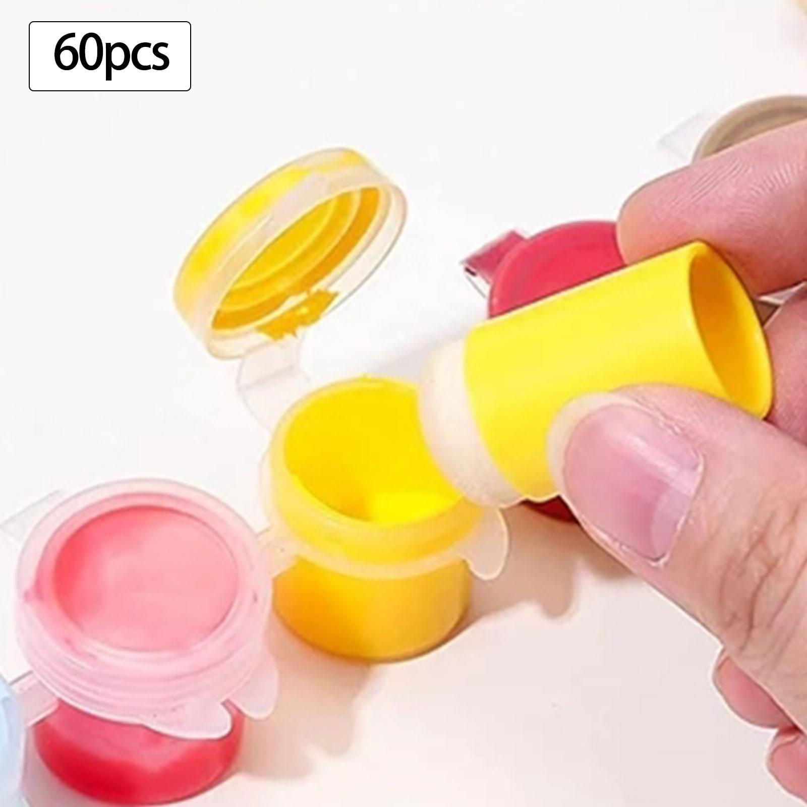 60Pcs Finger Sponge Daubers, Finger Paint Sponge for Arts and Craft