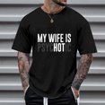thumbnail image 2 of Afdoent T Shirts For Men Male Printing Popular Casual Loose Crew Neck Short Sleeve T Shirt Comfort Tee Shirts, 2 of 4