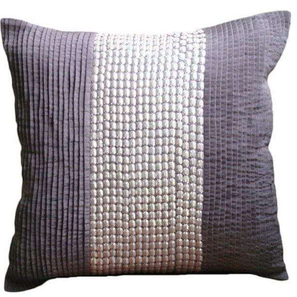 Pillow Cover, Pillow Cover Purple 18x18 inch (45x45 cm), Textured