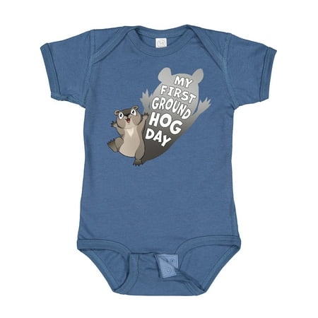 

Inktastic My First Groundhog Day- Cute Baby Gift Baby Boy or Baby Girl Bodysuit