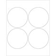 thumbnail image 1 of Box Partners LL305 Étiquettes Laser Rondes de 4 Po, Blanc Lustré, 1 of 1