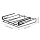 thumbnail image 2 of FOLOYORI Organizador De Cocina Negro De Acero Inoxidable Con Gancho Para Utensilios Y Tablas Bajo Repisa, 2 of 8