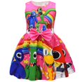 thumbnail image 1 of Roblox Robe Arc-en-Ciel pour Enfants Grande Robe de Princesse pour Filles Robe de Fête Jupe, 1 of 3