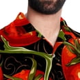 thumbnail image 5 of tomato Men's Casual Poplin Button Down Short Sleeve Shirts for Summer Beach - Unisex, 5 of 6