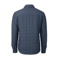 thumbnail image 3 of Men's-Cutter & Buck  Anthracite Real Salt Lake Big & Tall Rainier PrimaLoft Eco Insulated Full-Snap Quilted Shirt Jacket, 3 of 3