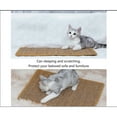 thumbnail image 4 of Alfombrilla rascadora para gatos de sisal natural, antideslizante, para dormir, para que los gatos no muerdan las garras y protejan los muebles, 4 of 4