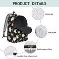 thumbnail image 4 of Pioneer Flower Floral Print Pattern Backpack for School, Cute School Bag with Adjustable Shoulder Straps and Padded Back, 15.7"x11.8"x5.5", 4 of 5