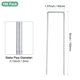 thumbnail image 3 of Uxcell 100 Pcs Estacas de Jardín de 6" 12 Gauge Plata, 3 of 6