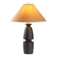 thumbnail image 3 of SAFAVIEH Sola 23.5" Contemporary Black Resin Table Lamp with Camel Shade, 3 of 6