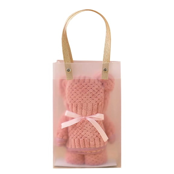 Baby Shower Favors Bear Bath Towel Gift - Super Soft & Highly Absorbent Hooded Towel with Bags for Wedding Graduation Valentine Baby Baptism Birthday Souvenir Supplies, Unisex, 35x75cm