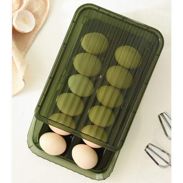 Caja de Almacenamiento de Huevos Jadeshay Soporte de Plástico Transparente Grado Profesional