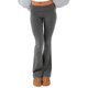 thumbnail image 1 of Pantalones de campana para mujer Leggings casuales con corte de bota Pantalones de chándal ajustados Kuymtek Gris oscuro T M para Mujer, 1 of 6