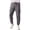Light Gray, variant on Men Jogger Pants Drawstring Waist Relaxed Fit Tapered Leg Cargo Style Elastic Cuffs Multiple Pockets Design