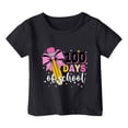 thumbnail image 4 of TZEWGL Tees For Girl Boy Solid Color Letter Printed Round Neck Short Sleeved Blouse For Toddlers size 12-18M, 4 of 4
