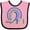 Pink and Black, variant on Inktastic 3-21 World Down Syndrome Day Blue and Yellow Rainbow Ribbon Boys or Girls Baby Bib