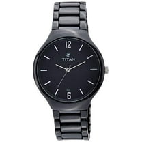 Titan Ceramic Analog Black Dial Men's Watch-NL90014KC01