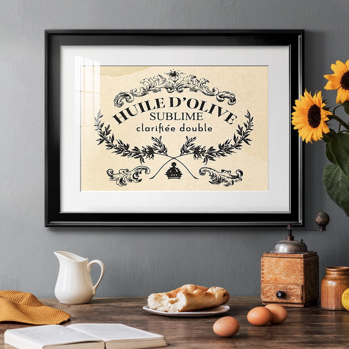 Antique French Label IV Premium Framed Print - Ready to Hang