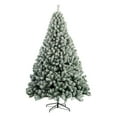 thumbnail image 2 of YOHAVEN 4FT Flocked Snow-Covered Artificial Christmas Tree Full Branches with Metal Hinges Holiday Home Office Seasonal Decor Xmas Tree Party Centerpiece Winter Wonderland Decor, 2 of 7
