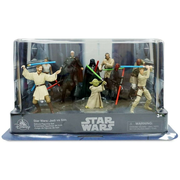 Disney Star Wars Jedi vs Sith Deluxe PVC Figure Play Set, 10 Pieces