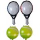thumbnail image 1 of 1 Set of Tennis Balloons And Rackets Set Tennis Bachelorette Party Decorations Durable Foil Balloons For Tennis Birthday Party Supplies, 1 of 3
