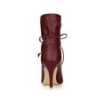 thumbnail image 2 of BLISSFUL STEP Women's Pointed Toe Drawstring Pull on Stiletto Heel Ankle Boots, 2 of 8