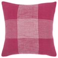 thumbnail image 1 of HomeRoots 403318 Plaid Pattern Throw Pillow, Fushia Pink, 1 of 1