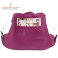 thumbnail image 5 of Nestl Reading Pillow for Kids & Teens, Bed Rest Pillows with Arms for Sitting in Bed, Shredded Memory Foam Small Backrest Support Pillow, Magenta, 5 of 6