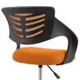 thumbnail image 5 of Modway Thrive Mesh Ergonomic Swivel Mesh Fabric Office Chair in Orange/Black, 5 of 7